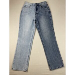 PacSun Women's Size 30x29 Button Fly Two Tone‎ Dad Jeans Denim Pants Color Block
